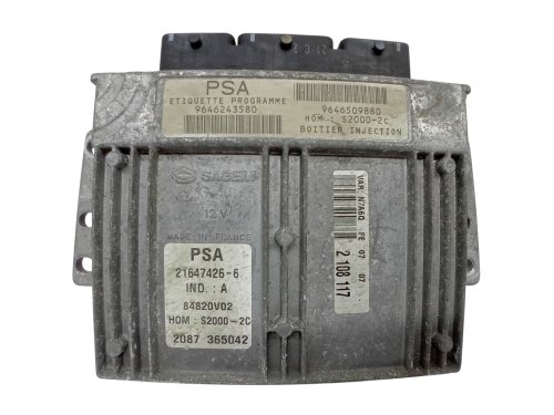 Controlador ECU 9646243580 9646509880 2164726-6 Renault Sagem