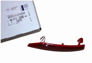 Reflector del parachoques 9827398180 izquierdo Peugeot 208 Original Nuevo