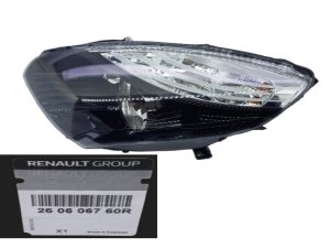 Reflector izquierdo 260606760R Nuevo OE Renault Scenic III