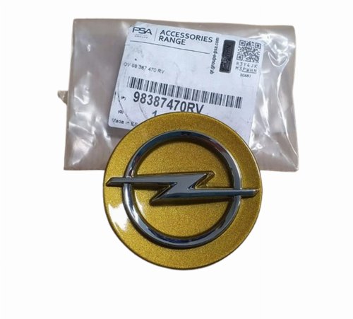 Tapón para llanta de aluminio 98387470RV Amarillo Opel Original Nuevo