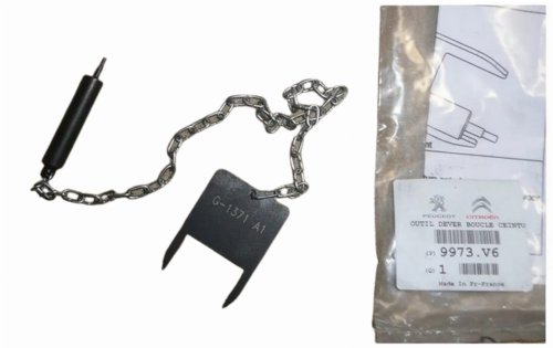 Herramienta para desbloquear el cinturón 9973V6 9973.V6 Citroën C4 Picasso Original Nuevo