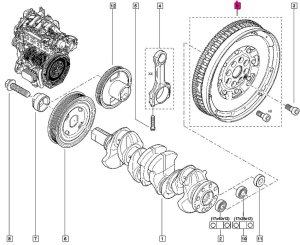 Rueda bimasa 123000785R Koleos Qashqai 2.0DCI