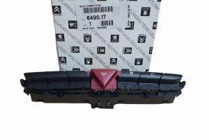 Interruptor de luces de emergencia 649017 6490.17 Peugeot 308 Original Nuevo