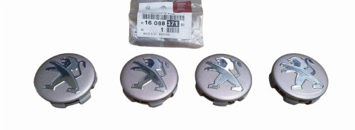 Tapón para llanta de aluminio 1608837180 Peugeot 107/2008/3008/308/5008/RCZ Original Nuevo