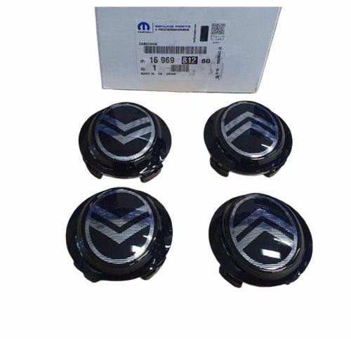 Tapacubos para llantas de aleación 1696981280 Negro Citroën C3/C4/C5 Original Nuevo