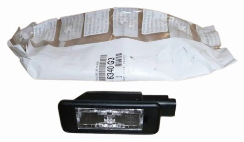 Lámpara de matrícula 6340G3 6340.G3 Citroën C4/C5 III Peugeot 308/508 Original Nueva