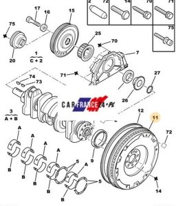 Volante de inercia original 9676226780 Boxer 2.2HDI 110 km
