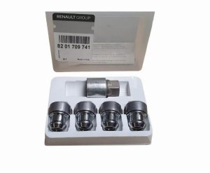 Tornillos antirrobo 8201709741 Juego Renault Original Nuevo