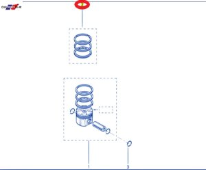 Anillos de pistón originales 7701476895 Master 2 Trafic 2 2.5DCI