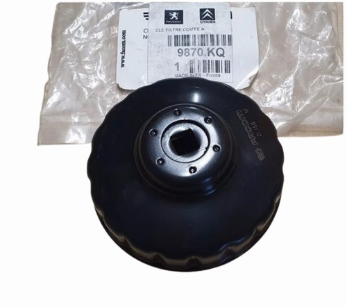 Llave de vaso para filtro de aceite 9870KQ 9870.KQ Citroën Peugeot Original Nueva