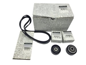 Juego de correas trapezoidales 1,2 16V 7701477533 Nuevo Original Dacia Renault Sandero