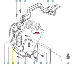 Cable de aire acondicionado 2.0DCI 8200497083 Nuevo OE Renault Trafic 2