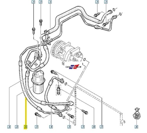 Cable de aire acondicionado 2.0DCI 8200497083 Nuevo OE Renault Trafic 2