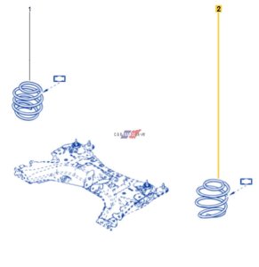 Muelle delantero original 540103930R Clio 4 0.9/1.2