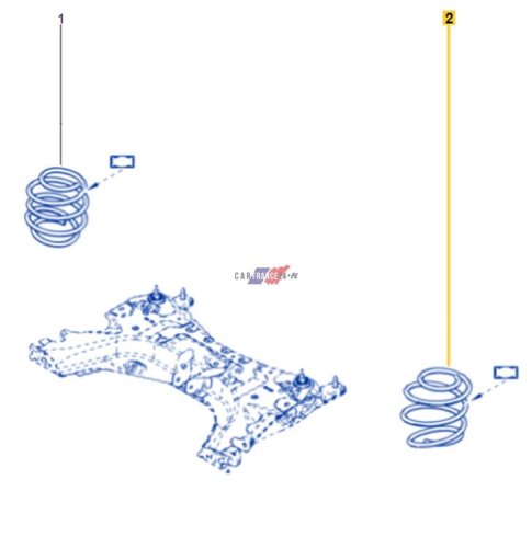 Muelle delantero original 540103930R Clio 4 0.9/1.2