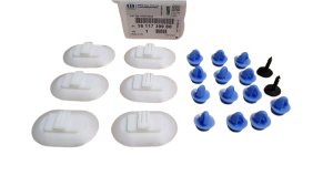 Juego de fijaciones para molduras de umbral 1611739980 Peugeot 2008 Original Nuevo