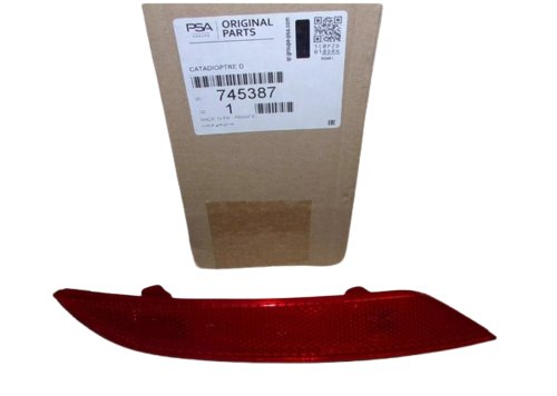 Reflector del parachoques 7453.87 745387 Derecho trasero Peugeot 508 Original Nuevo