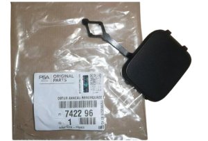 Tapa de la moldura del parachoques 742296 7422.96 Peugeot 3008 Original Nueva