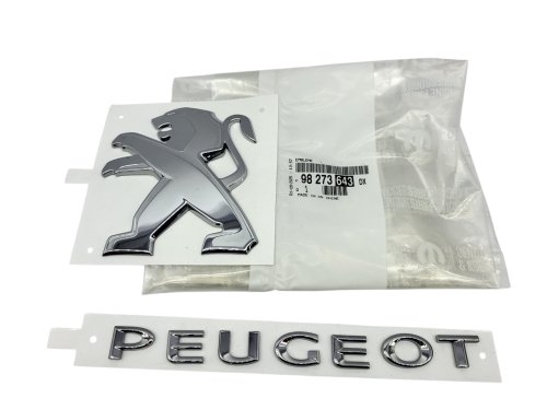 Emblema trasero 98273643DX Peugeot Partner III/Rifter Original Nuevo