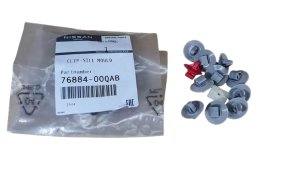 Clip para molduras laterales 7688400QAB Juego de 12 unidades Renault Kangoo/Master II Original Nuevo