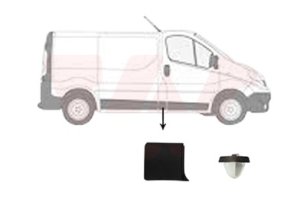 Moldura de puerta 93867909 Renault Trafic 2014> Derecha, pequeña, original, nueva