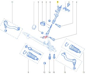 Columna de dirección 8200729615 Master Movano Interstar