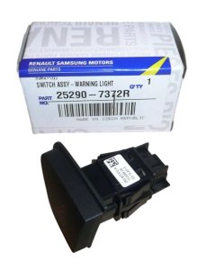 Interruptor de luces de emergencia 252907372R Renault Clio IV Captur Zoe Original Nuevo