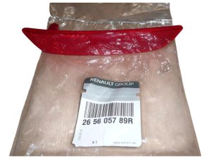 Reflector del parachoques trasero derecho 265605789R Renault Clio IV Familiar Original Nuevo