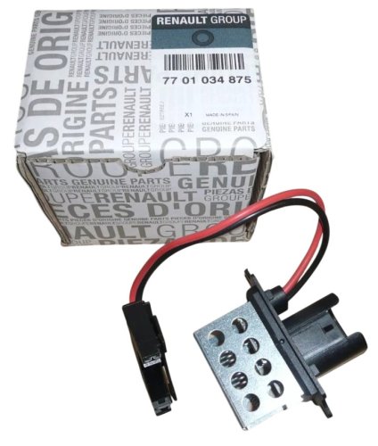 Resistencia del ventilador 7701034875 Renault Clio Kangoo 1.2 1.5 dCi 1.6 16V Original Nueva