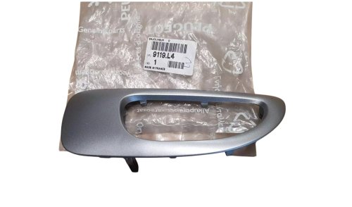 Elemento decorativo de la manilla interior derecha 9119.L4 9119L4 Peugeot 307 Nuevo original
