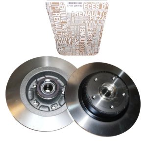 Juego de discos de freno traseros 7701208850 Renault Megane II 2.0 dCi Original Nuevo