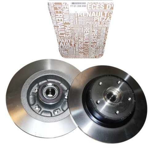 Juego de discos de freno traseros 7701208850 Renault Megane II 2.0 dCi Original Nuevo