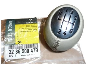 Pomo del cambio de marchas de 6 velocidades 328650047R Renault Megane III Original Nuevo